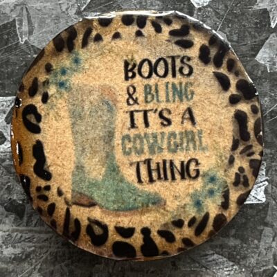 Boots and Bling Magnet 30mm
