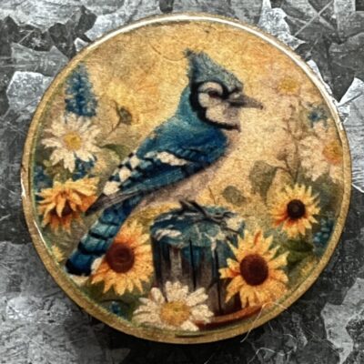Blue Bird Magnet 30mm