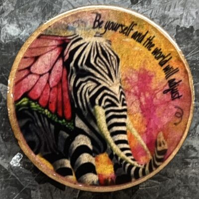Be Yourself Elephant Magnet 30mm